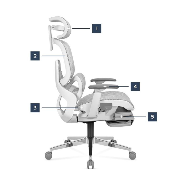Mark Adler, Expert 9.3, fotel ergonomiczny, szary