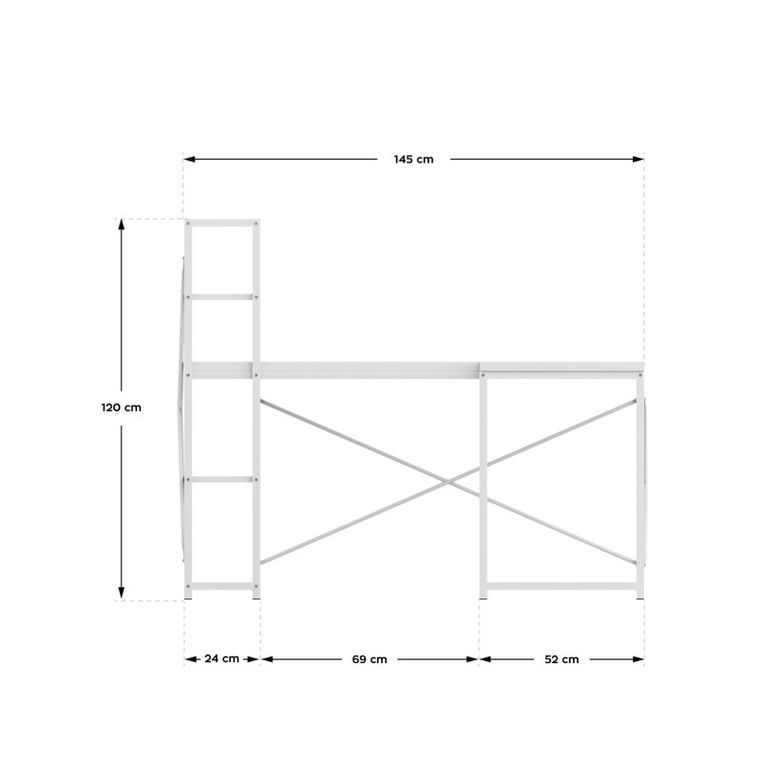 Mark Adler, Leader 5.9, biurko narożne, biały