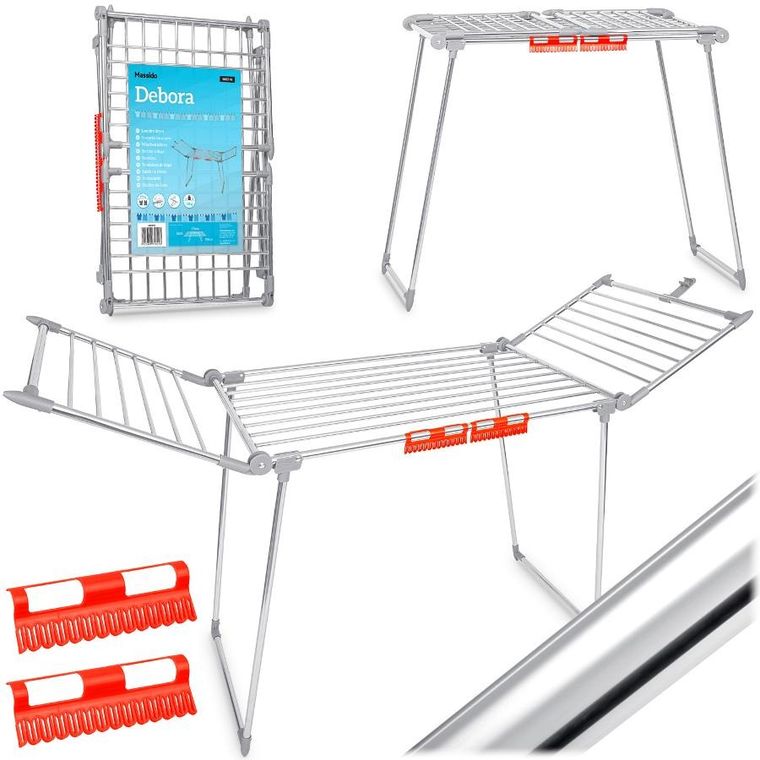 Massido, Debora, stojąca suszarka na pranie, rozkładana, 19 mb