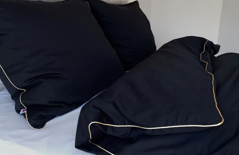 Matex, Gold Line, pościel satynowa, jednobarwna z wypustką, 200-220 cm