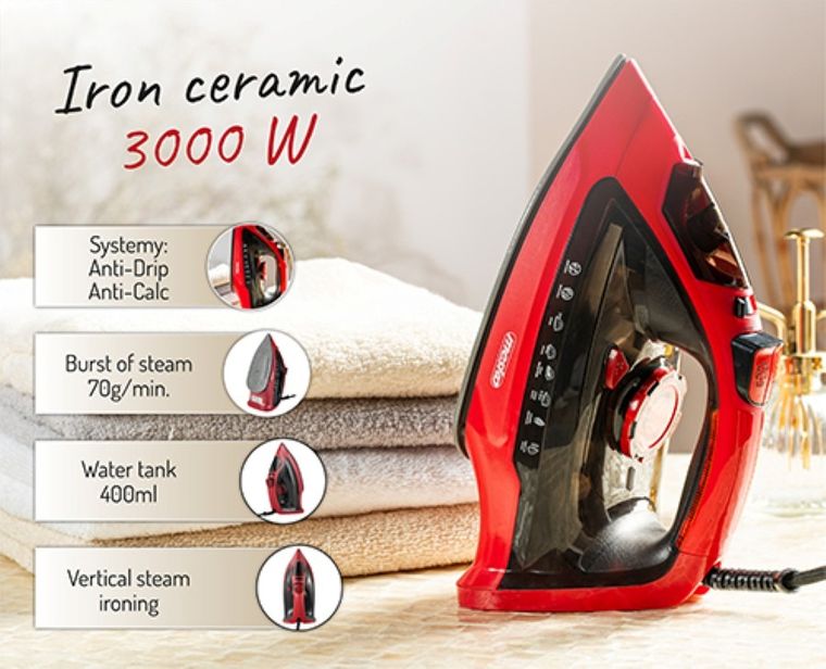 Mesko, żelazko parowe, 3000W, MS 5031