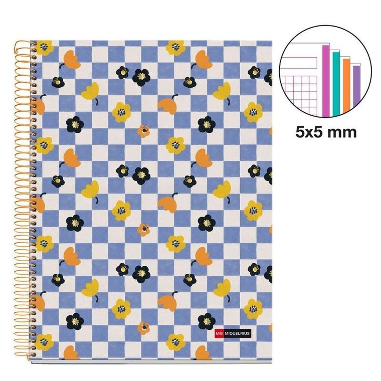 Miquelrius, Square It, zeszyt A4, w kratkę, spiralny, 120 stron