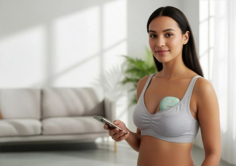 Neno, Ovio, elektroniczny laktator muszlowy z aplikacją bezprzewodowy