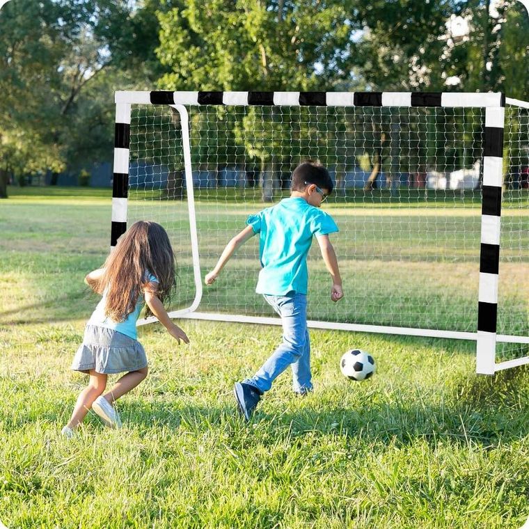 Neo-Sport, bramka piłkarska, czarno-biała, 300-160-90 cm