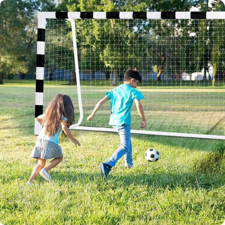 Neo-Sport, bramka piłkarska, czarno-biała, 300-200-120 cm