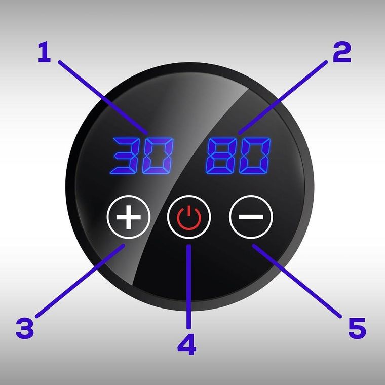 Neo-Sport, pistolet do masażu ciała, czarny, 9 nakładek, NS-503