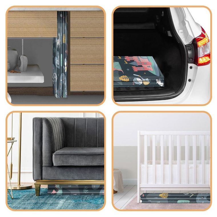 Nukido, mata piankowa, składana, 200-180-1 cm