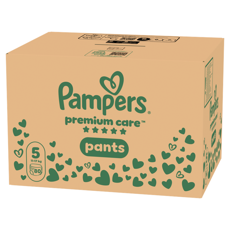 Pampers, Premium Care, pieluchomajtki, rozmiar 5, 11-17kg, 80 szt.