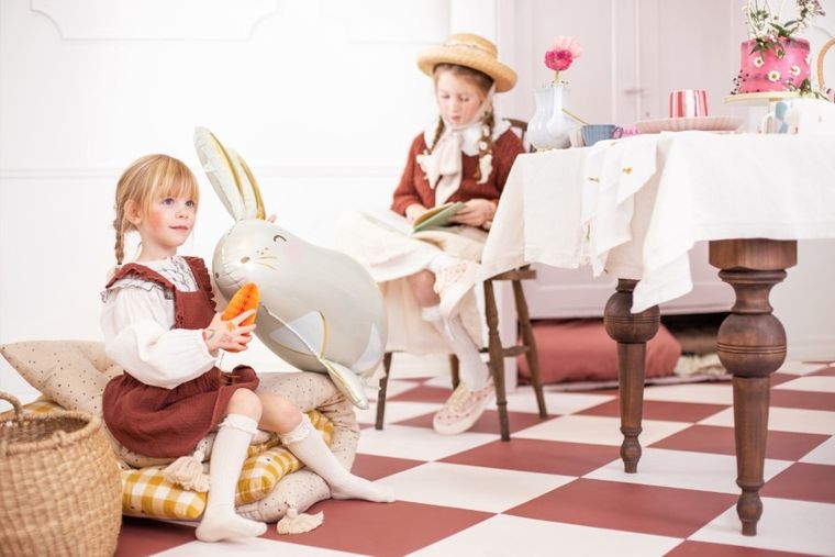 PartyDeco, balon foliowy, zając, 67-88 cm