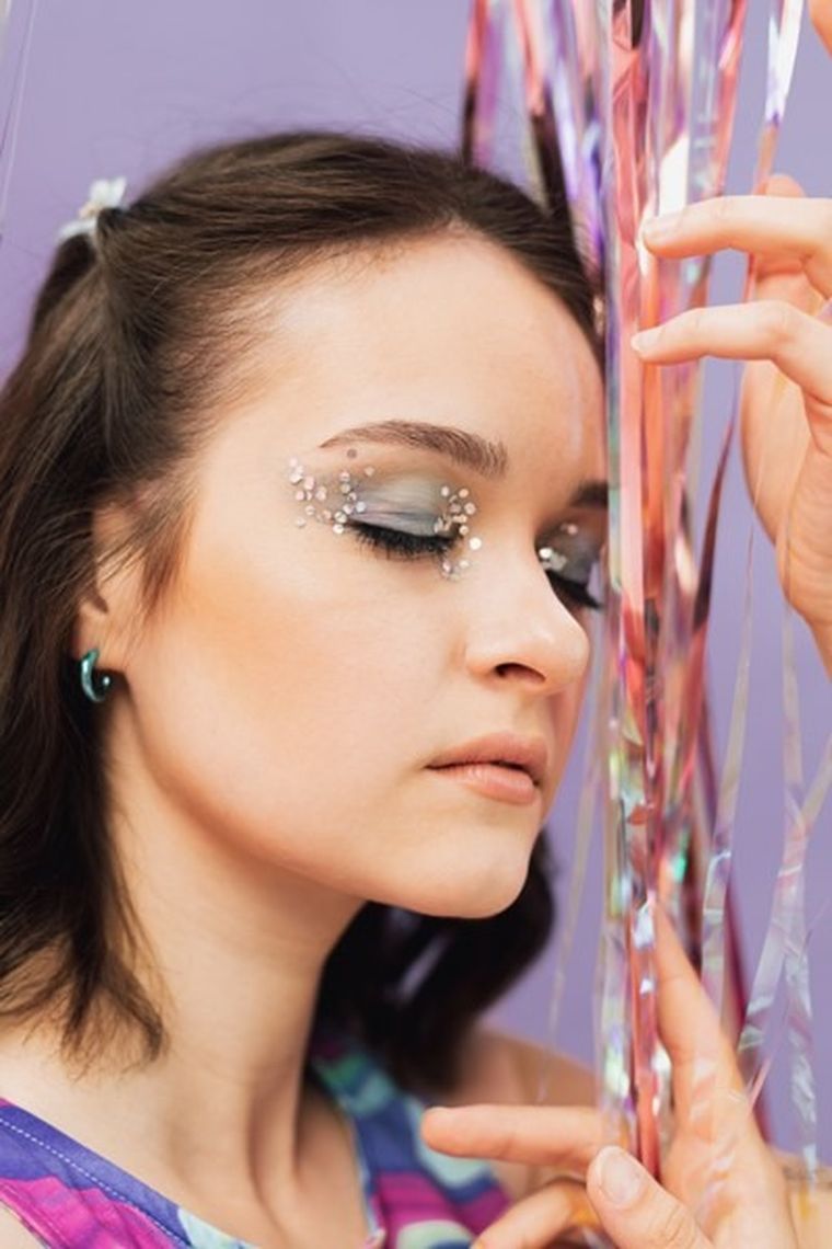 PartyDeco, brokat do twarzy i ciała, holograficzny, 3g