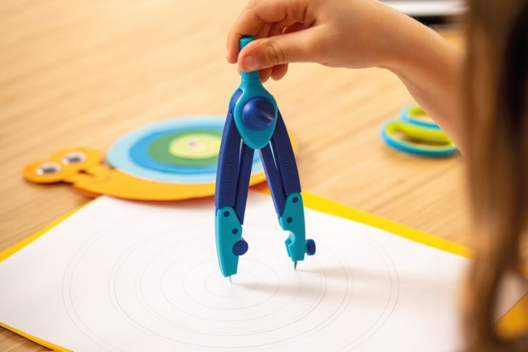 Pelikan, Griffix, cyrkiel, niebieski