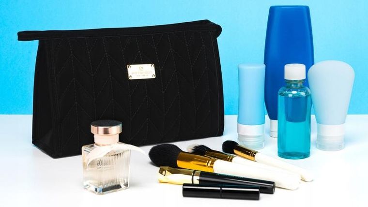 Peterson, kosmetyczka ze skóry ekologicznej, czarny