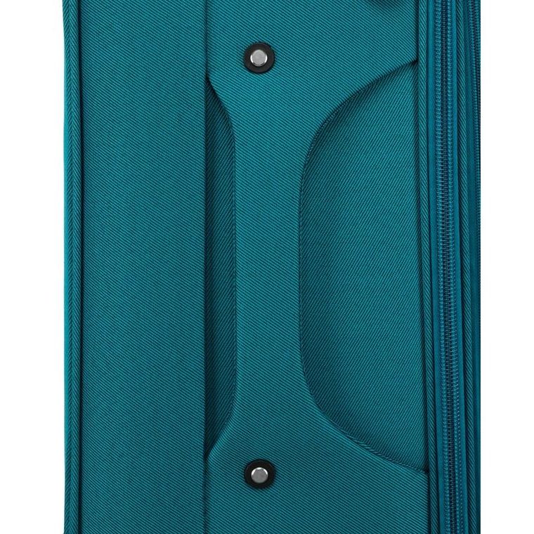 Peterson, walizka, średnia, turkusowo-różowa, 68 cm