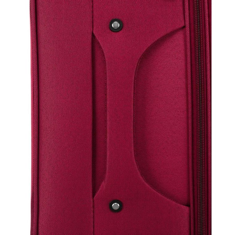 Peterson, walizka, wykonana z poliestru, średnia, czerwono-niebieska, 68 cm