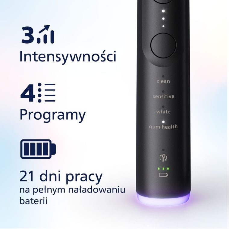 Philips, Sonicare 7100, szczoteczka soniczna z etui, czarna, HX7421/01