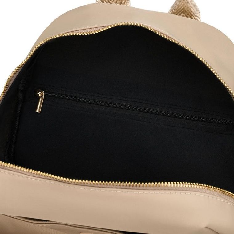 Plecak miejski, beżowy, skóra ekologiczna, Peterson