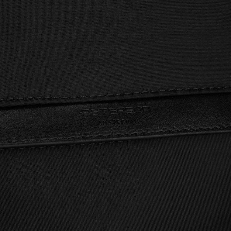 Plecak miejski, czarny, skóra ekologiczna, Peterson
