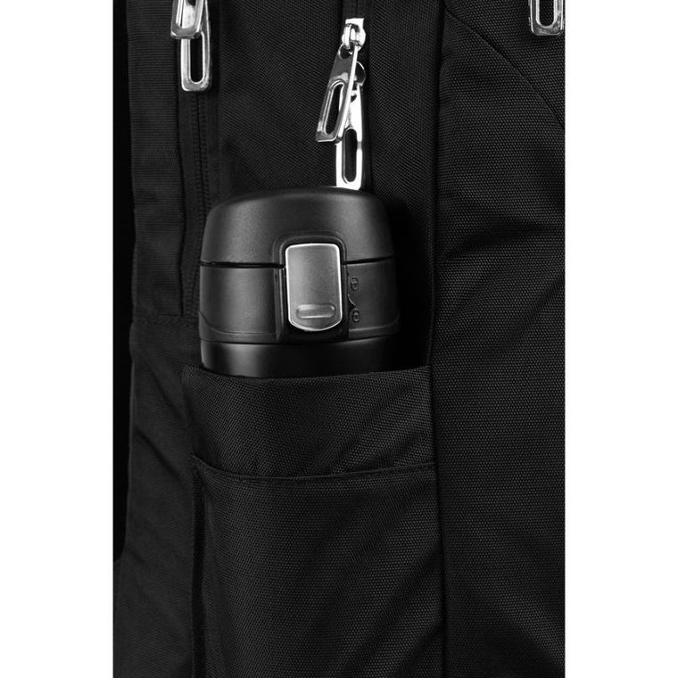 Plecak miejski na laptopa, czarny, Peterson