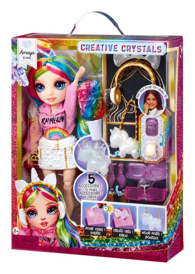 Rainbow High, Creative Crystals, Amaya, lalka modowa