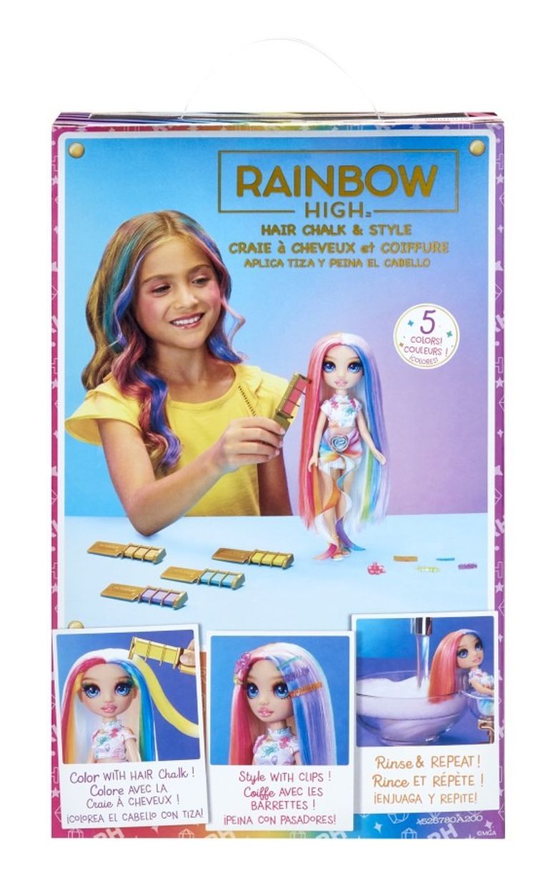 Rainbow High, Hair Chalk & Style, Amaya, lalka modowa