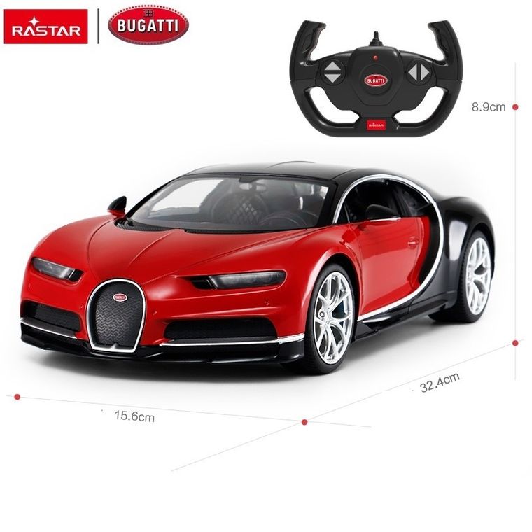 Rastar, Bugatti Chiron, pojazd zdalnie sterowany, 1:14