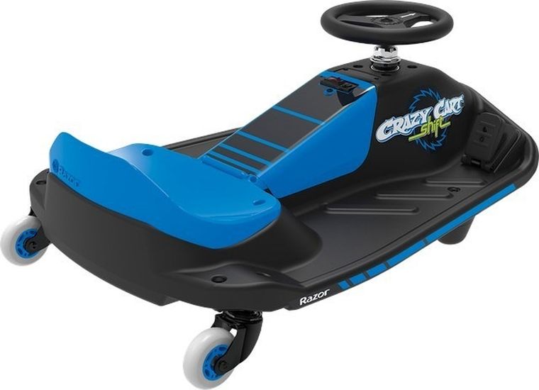 Razor, Crazy Cart Shift, pojazd na akumulator do driftu, blue lithium