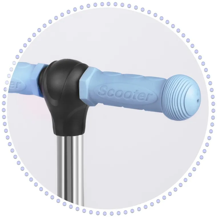 Ricokids, Todi, hulajnoga 3-kołowa, niebiesko-szara