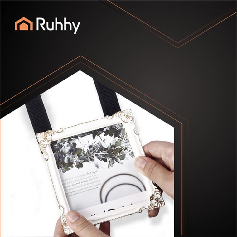 Ruhhy, rzep samoprzylepny, czarny, 5m x 2,5cm