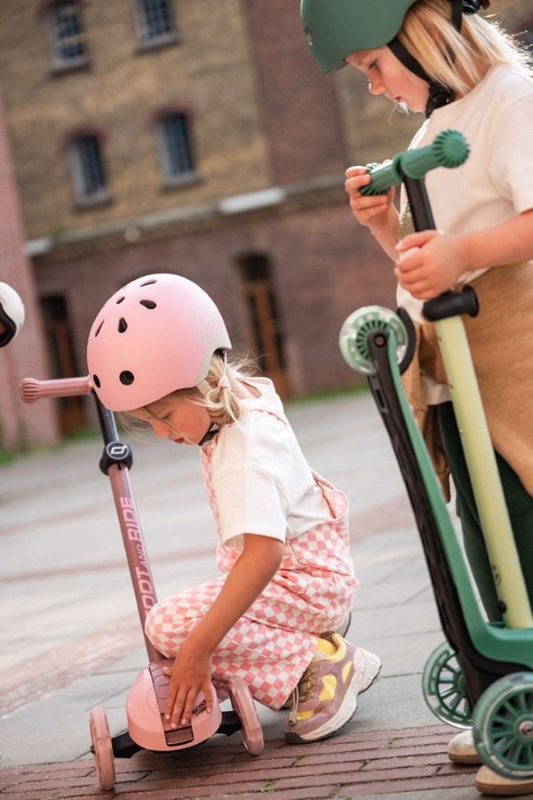 Scoot & Ride, Highwaykick 3S, hulajnoga z systemem sterowania 2w1, Rose