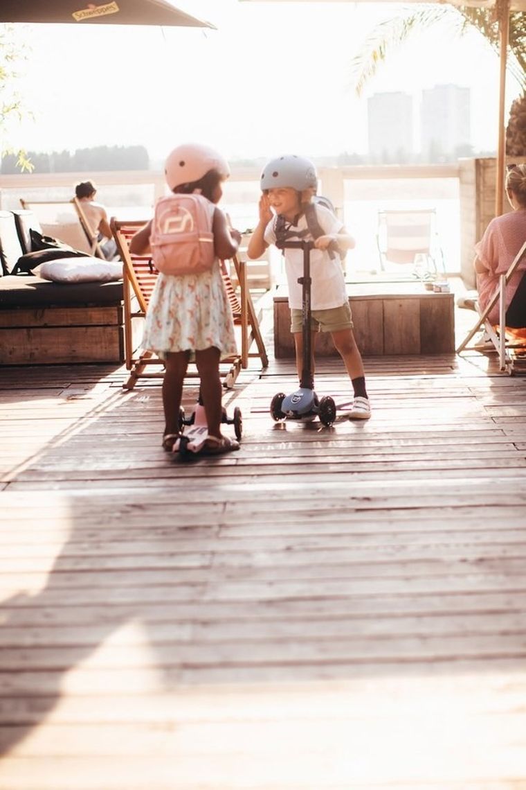 Scoot & Ride, plecak na hulajnogę, Rose, 8l