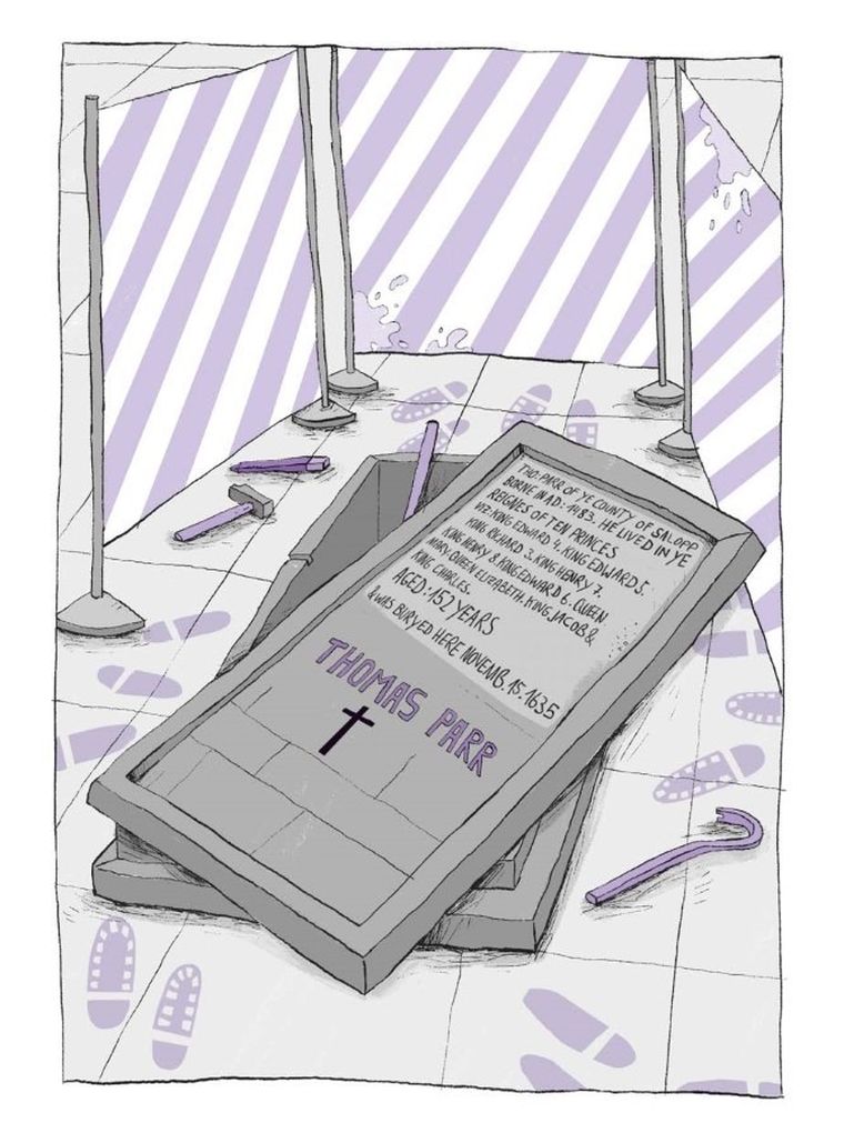 Sherlock Junior i grób w Westminster Abbey