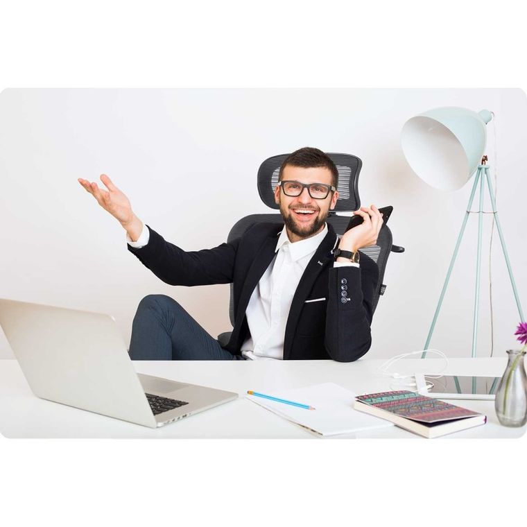 Sofotel, Nicea, fotel biurowy, czarny