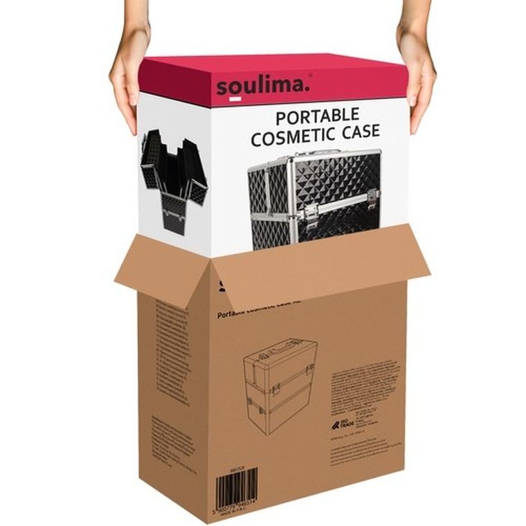 Soulima, kuferek kosmetyczny, rozmiar XL