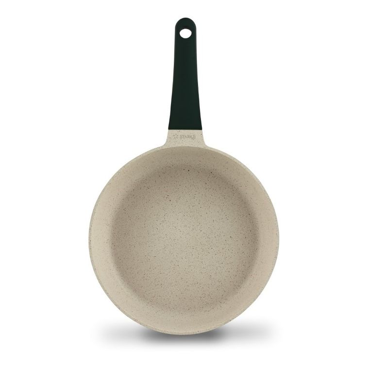 Starke Pro, Naturale, zestaw garnków marmurowych z pokrywką i patelnia, 10 elementów