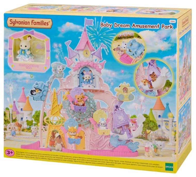 Sylvanian Families, 40th Anniversary, Wspaniała zabawa w Parku Rozrywki, zestaw z figurkami, 5841