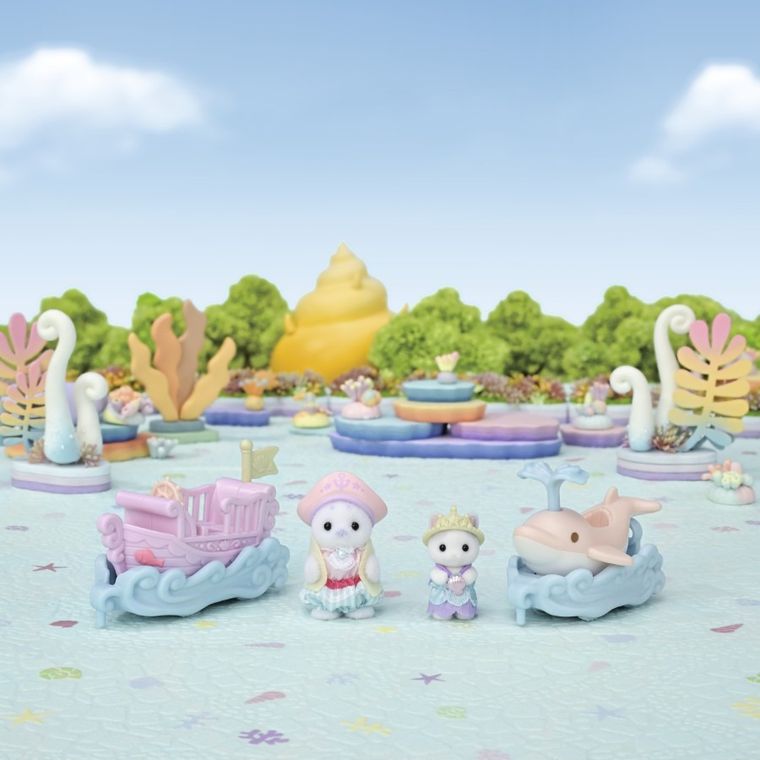 Sylvanian Families, Morskie pojazdy w parku rozrywki, zestaw z figurkami, 5820