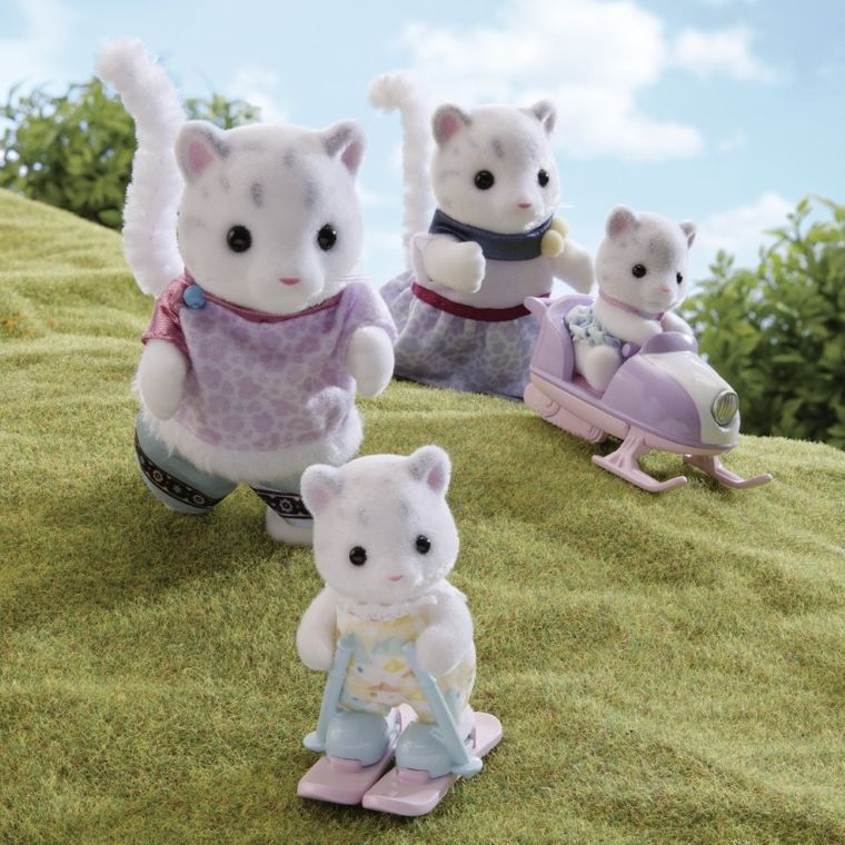 Sylvanian Families, Rodzina Śnieżnych Leopardów, zestaw figurek, 5814