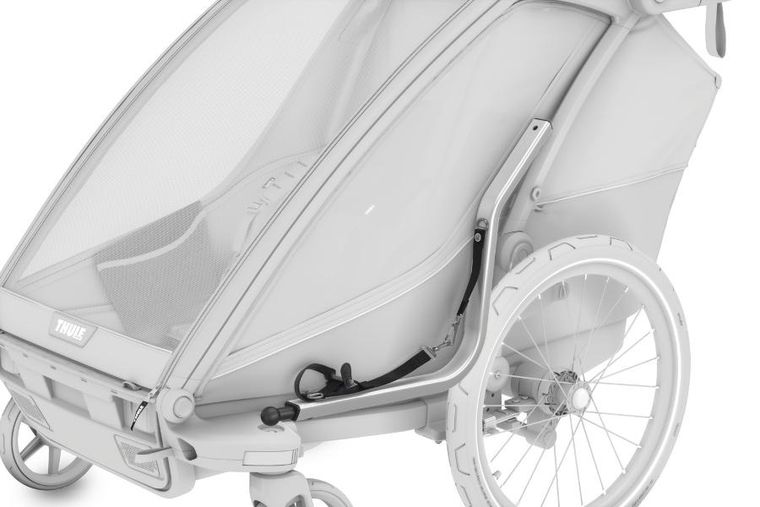 Thule, Chariot Cab, przyczepka rowerowa dla dziecka, podwójna, Dark Slate