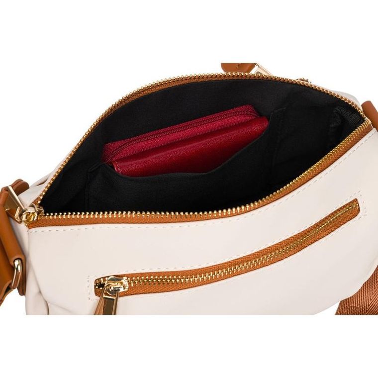 Torebka listonoszka, beżowa, Peterson