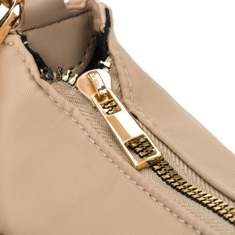 Torebka listonoszka, beżowa, skóra ekologiczna, Peterson