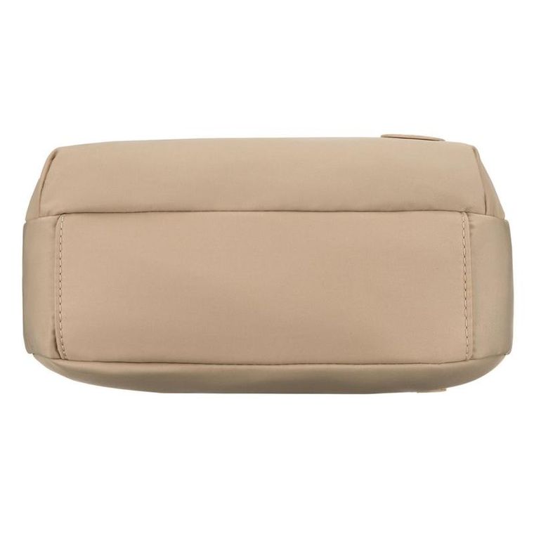 Torebka listonoszka, beżowa, skóra ekologiczna, Peterson