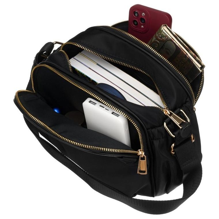 Torebka listonoszka, czarna, Peterson