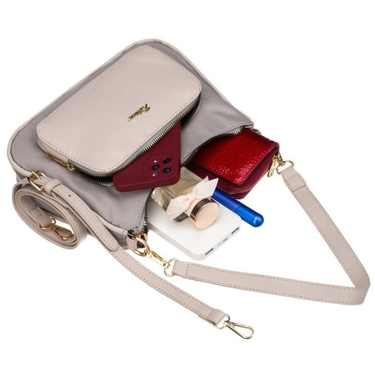 Torebka listonoszka, szara, Peterson