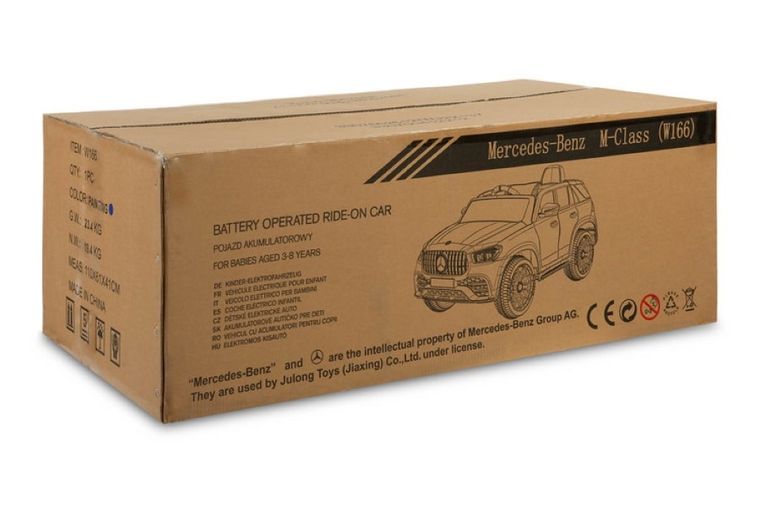 Toyz, Mercedes-Benz, W166, pojazd na akumulator, żółty