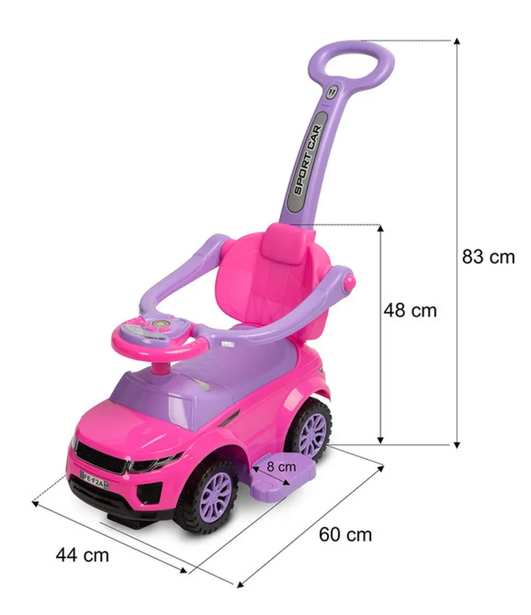 Toyz, Sport Car, jeździk, różowy
