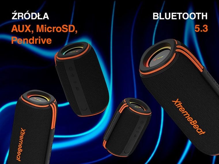 Tracer, Xtremebeat Ultra, głośnik TWS Bluetooth RGB