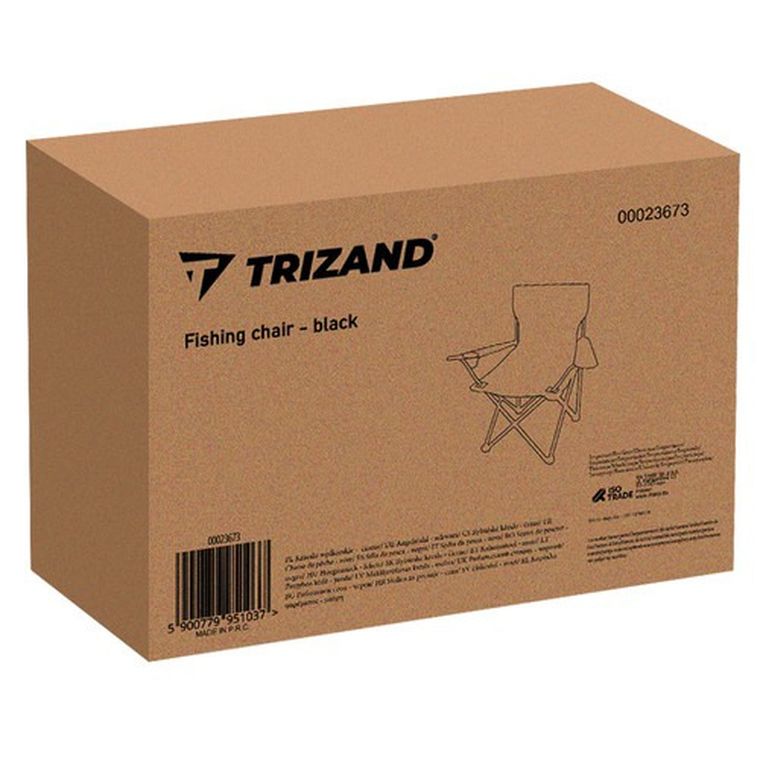 Trizand, krzesło wędkarskie, czarne