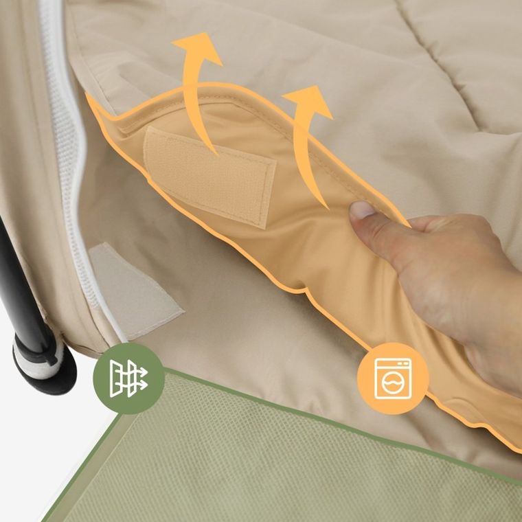 Tulano, Cozy 30, kojec dla dziecka składany, beige