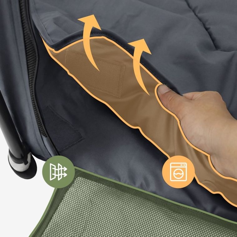 Tulano, Cozy 30, kojec dziecięcy, graphite