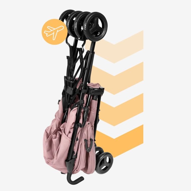 Tulano, Davos 35, wózek spacerowy, pink